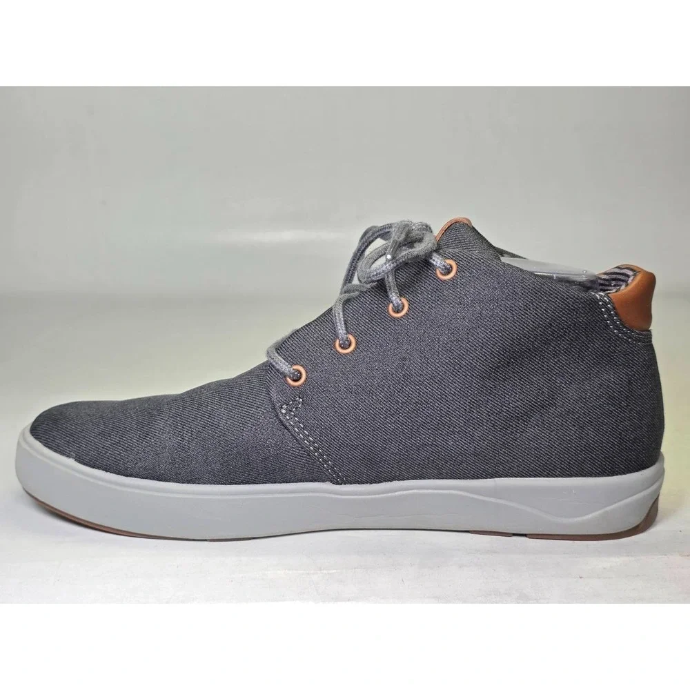 OluKai Nana Hele Wai'apo Men's Chukka Boots Size 9.5 Dark Gray Canvas Mid Shoes